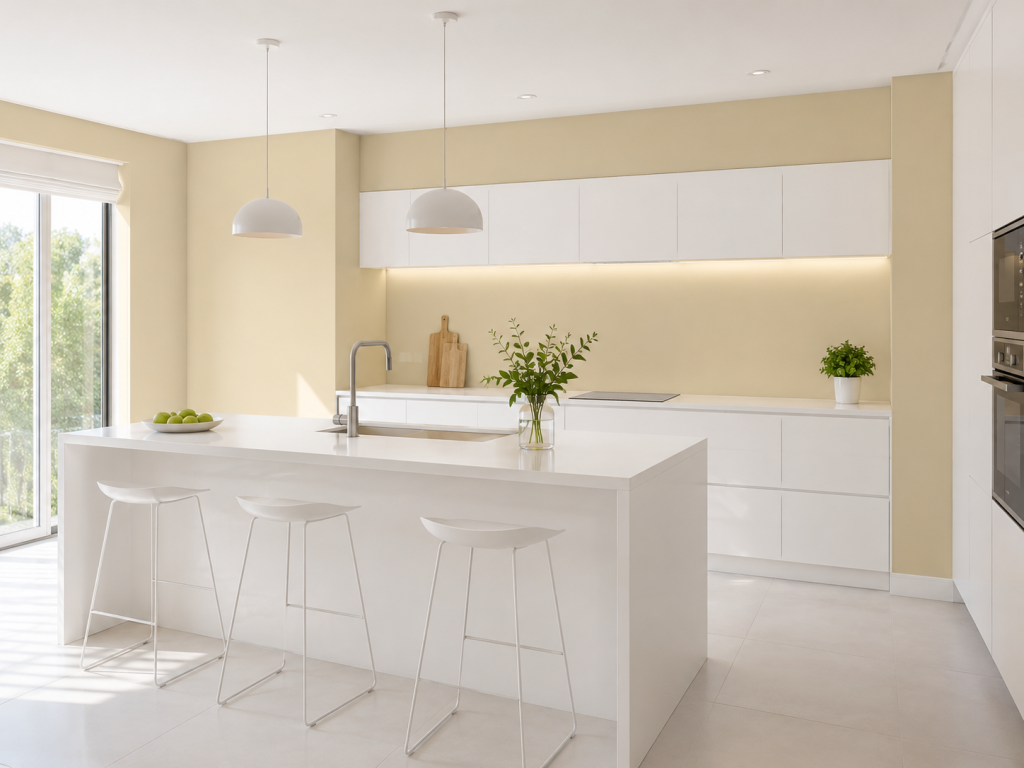 Cucina bianca e citronella
